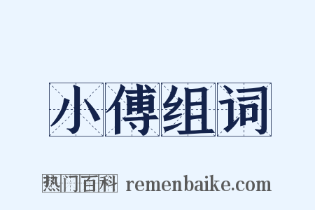 小傅组词是什么意思的图片